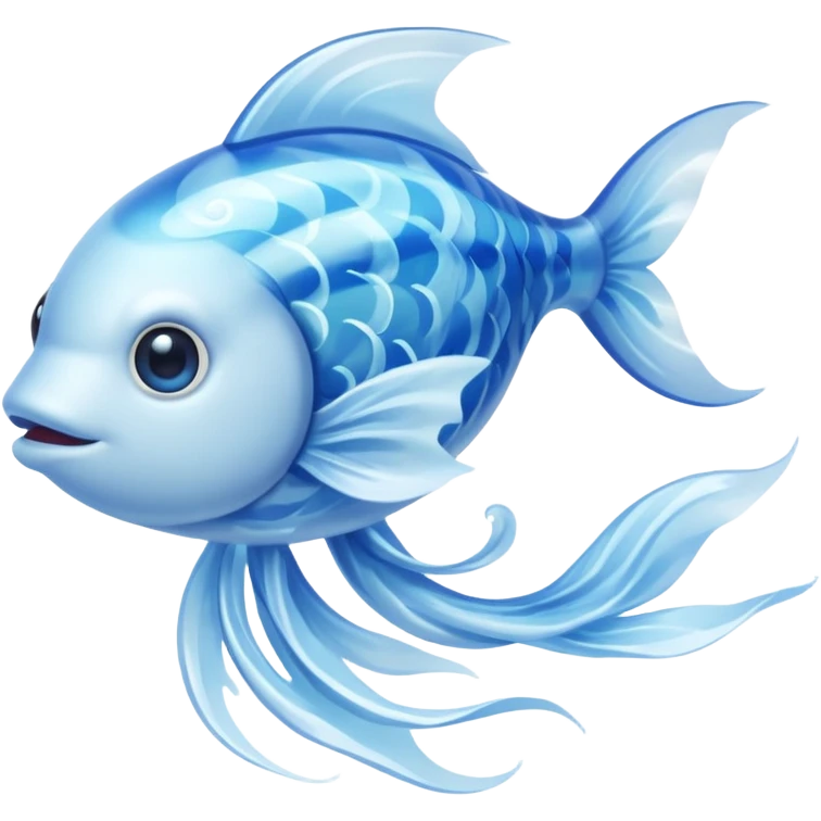 air elemental fish with wind effects emoji