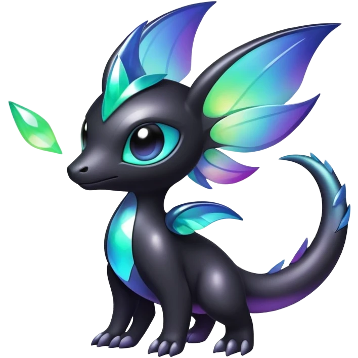  Iridescent black dark fakemon-creature  emoji