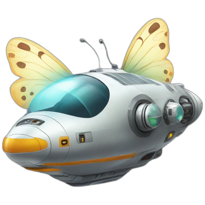 butterfly spaceship emoji