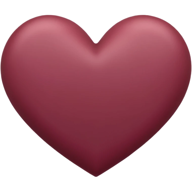 Light burgundy mattee heart emoji emoji