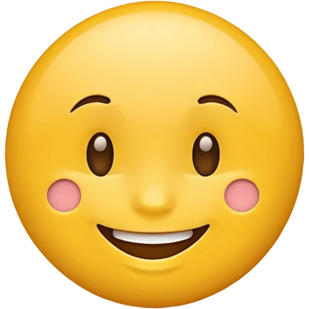 AI emoji icon, simple, cheerful emoji
