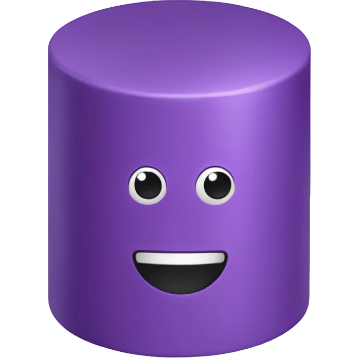 purple cylinder emoji