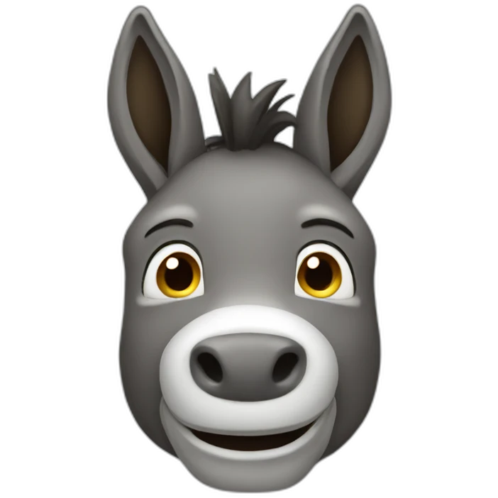 Human donkey emoji