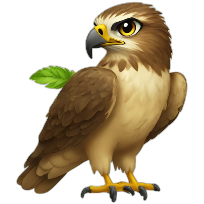 hawk with mojito emoji