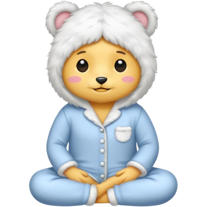 fluffy pyjamas emoji