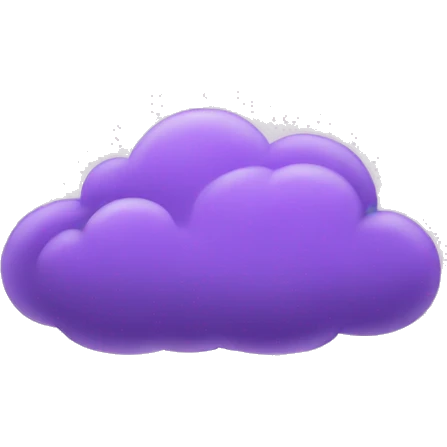 Purple cloud emoji
