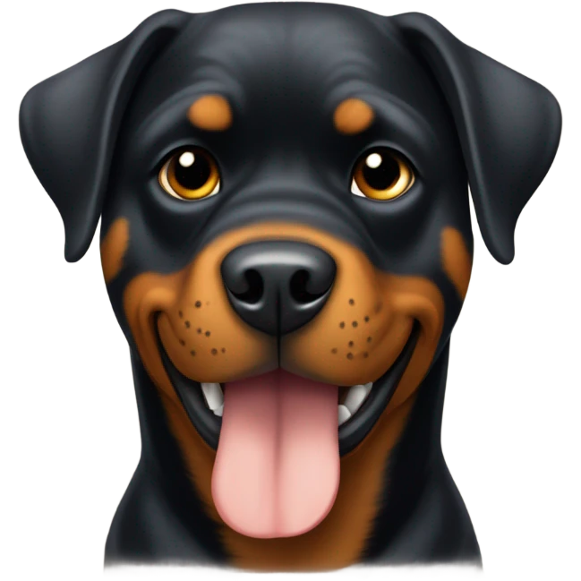 Rottweiler giving a thumbs up  emoji