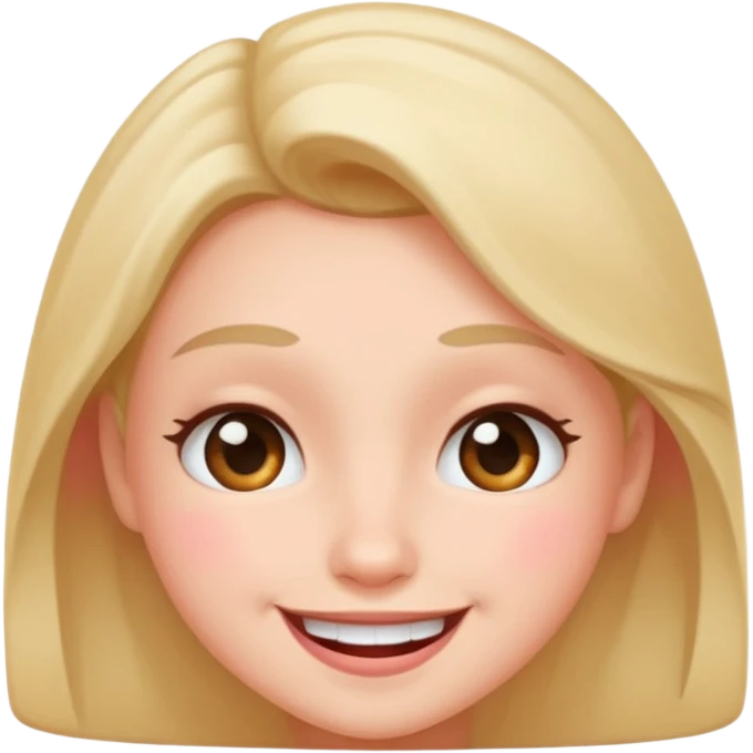Mischievous face with a smile and blush  emoji