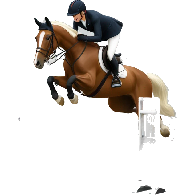Show jumping emoji