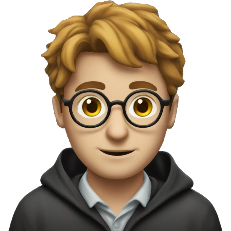 harry potter as software developer with pc and coding emoji