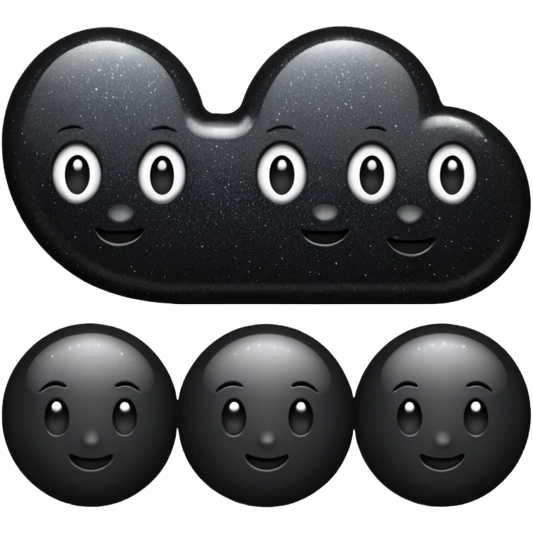 black sparkle emoji