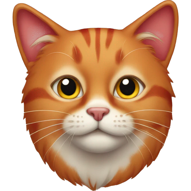 red cat emoji