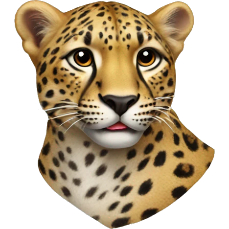 Coeur léopard  emoji