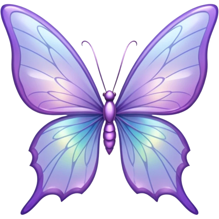 Lilac fairy wings emoji