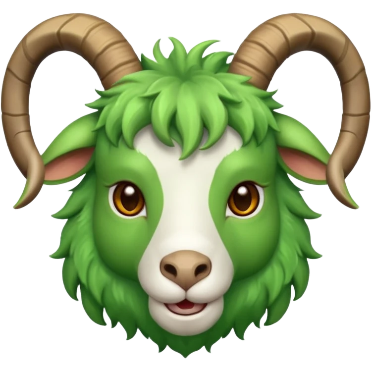 Green goat emoji