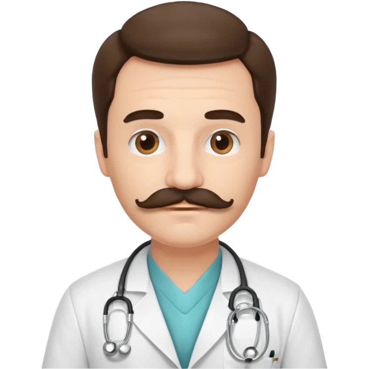 doctor with mustaches emoji