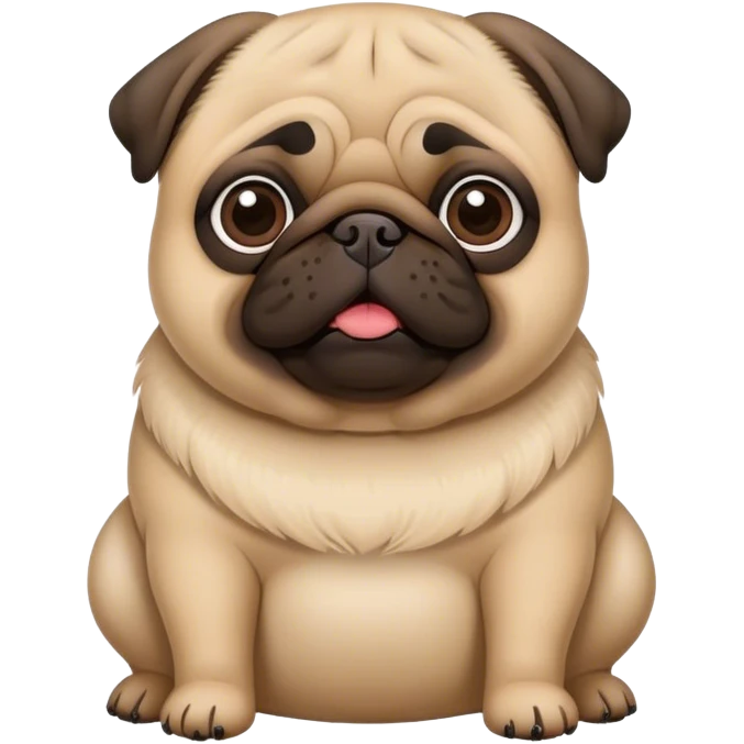 Pug obeso emoji