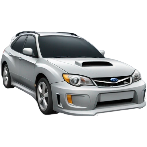 Grey Subaru Impreza hatchback  emoji