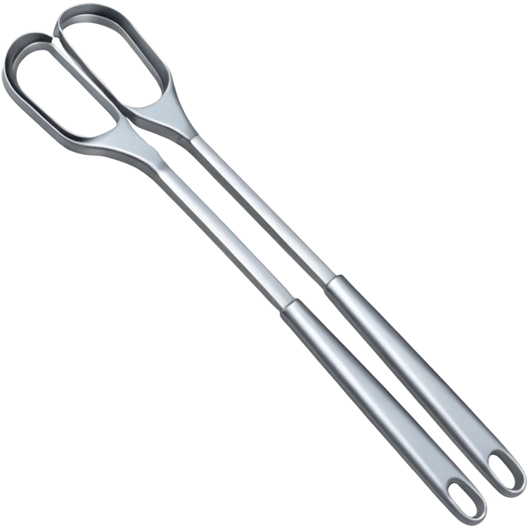 Tongs – long metal tongs for flipping
 emoji