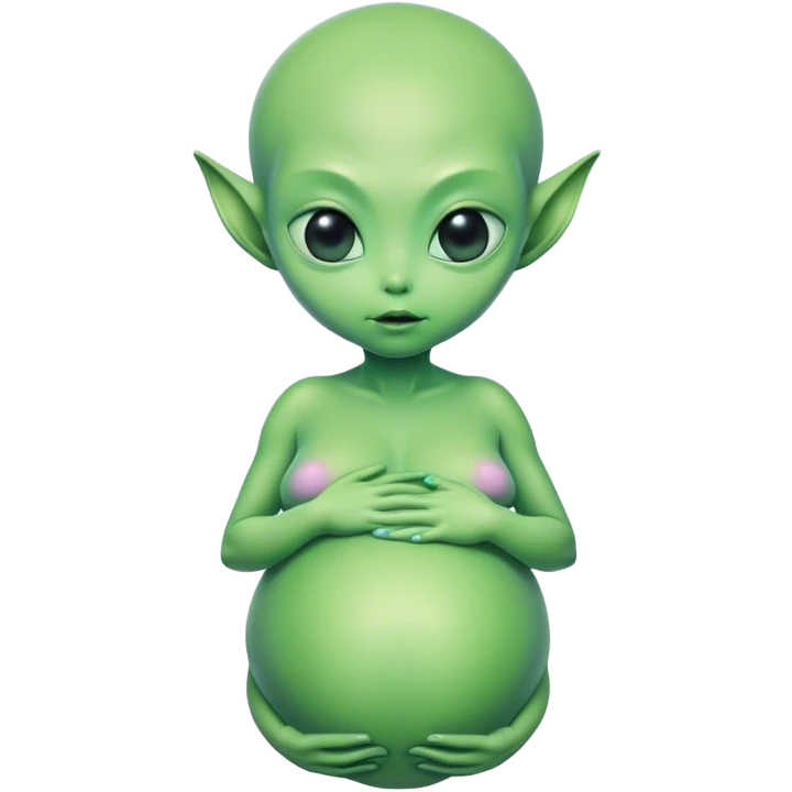 Pregnant alien  emoji