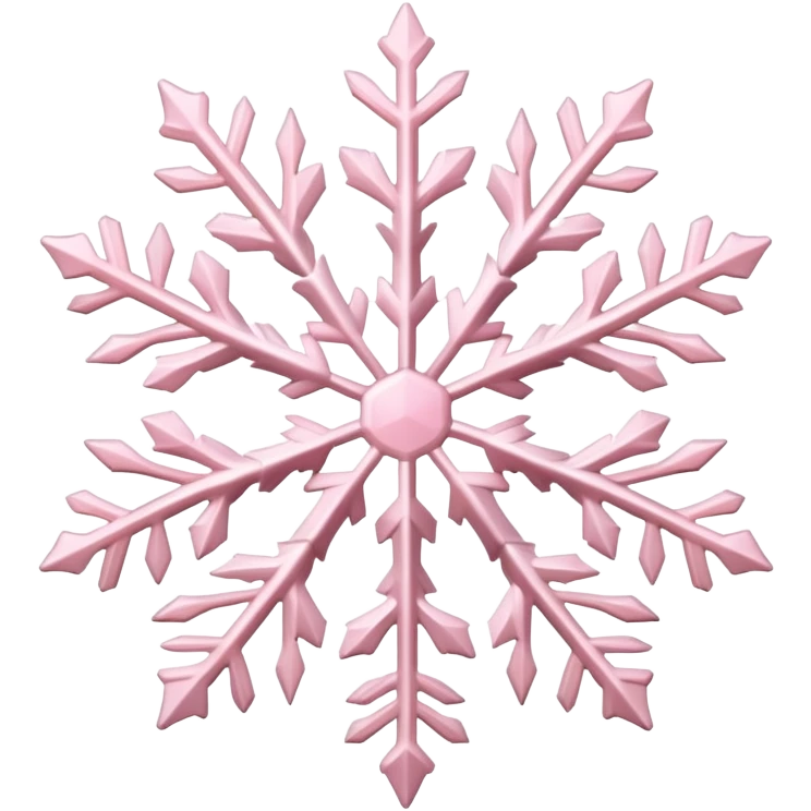 pastel pink snowflake  emoji
