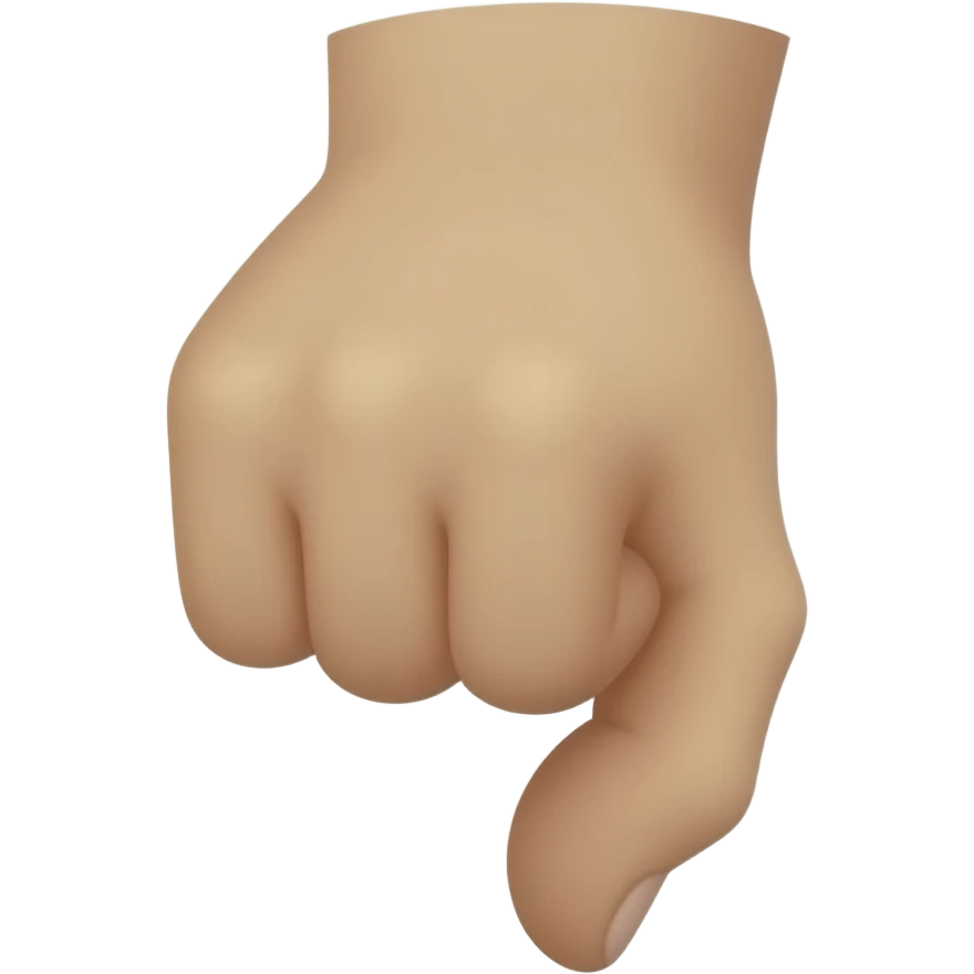 3 point celly with middle index and thumb up rest are down emoji