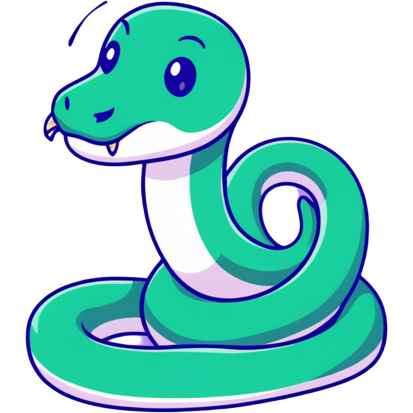 Snake purple emoji