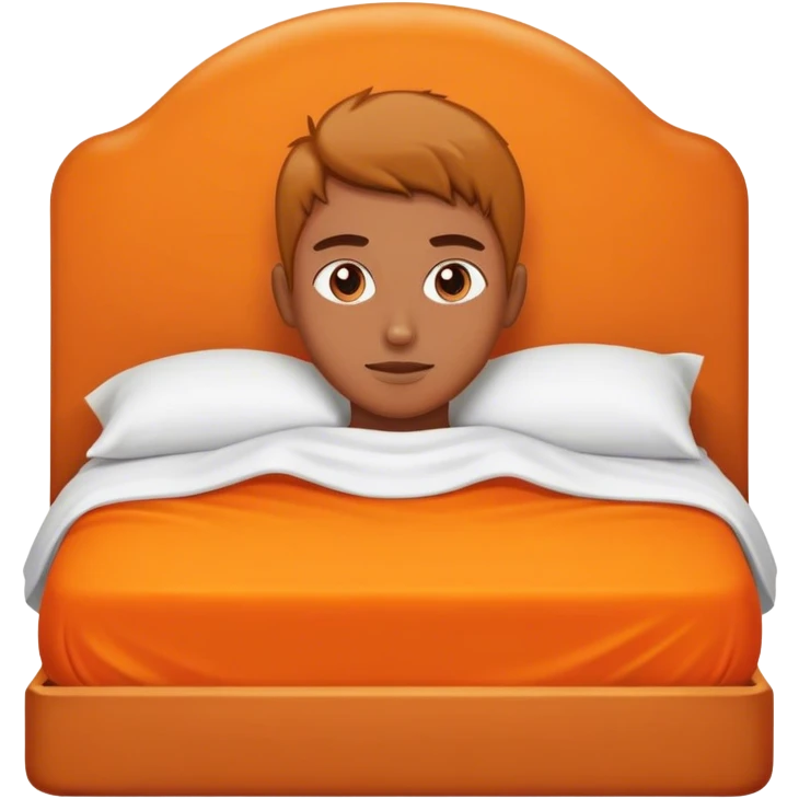 Orange bed emoji