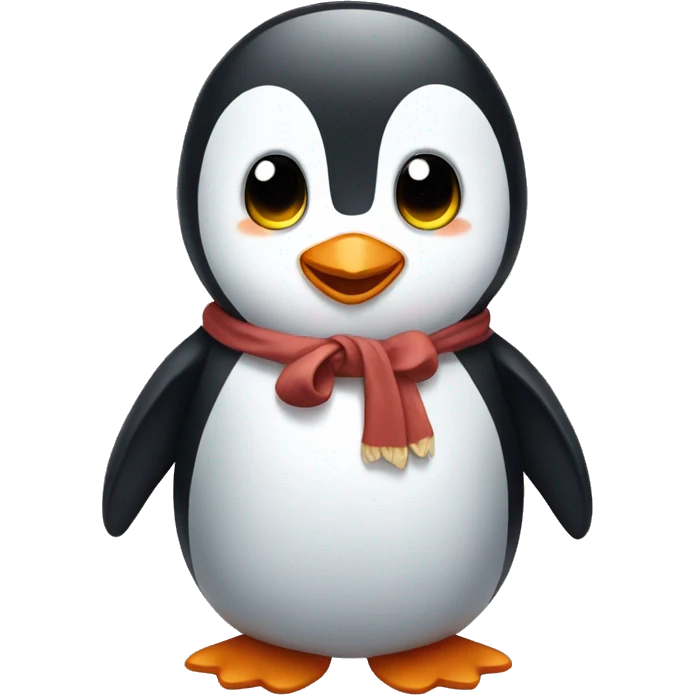 full body cute penguin emoji