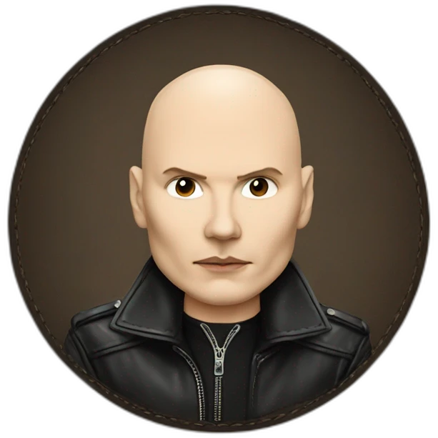 Billy corgan with leather top emoji