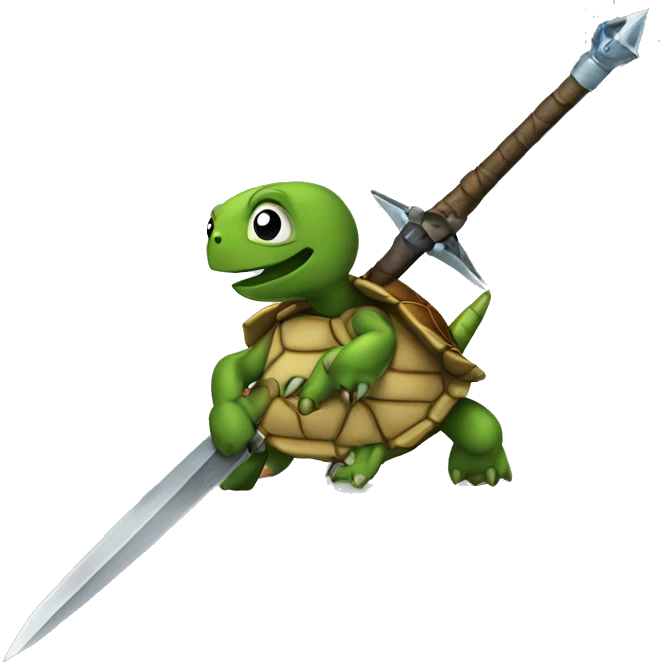 Tortuga con espada emoji