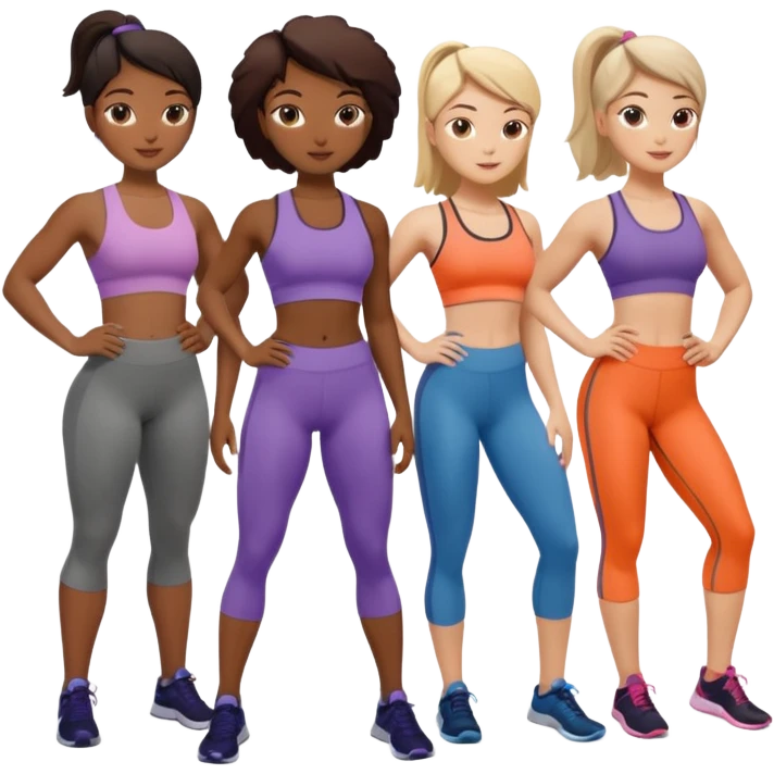 women working out emoji