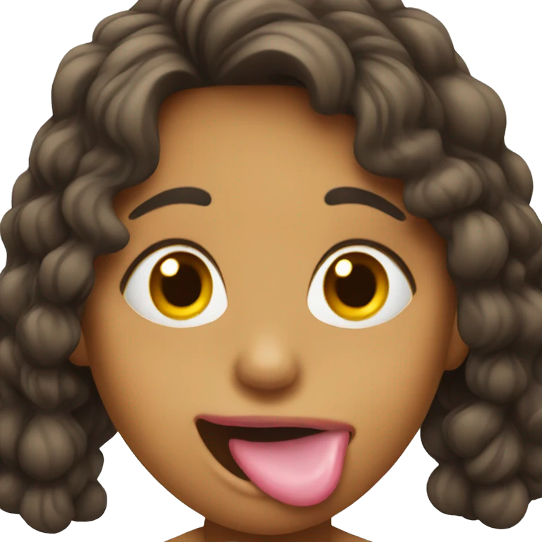 a girl sticking her tongue out  emoji