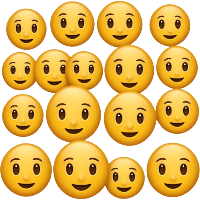 Mutlu yuvarlak yüz sarı emoji