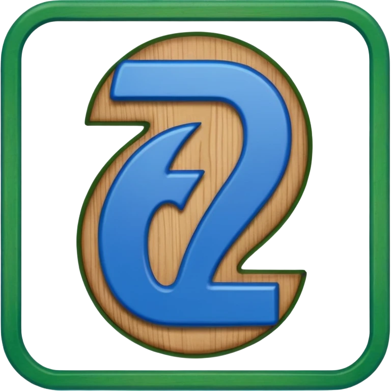 A sign that say 67 but I want the 67 blue and the outside green emoji