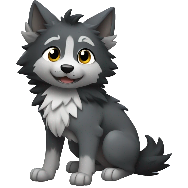 Chibi Mightyena emoji