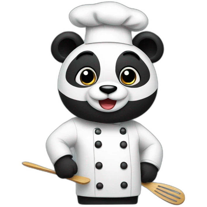 A panda chef emoji