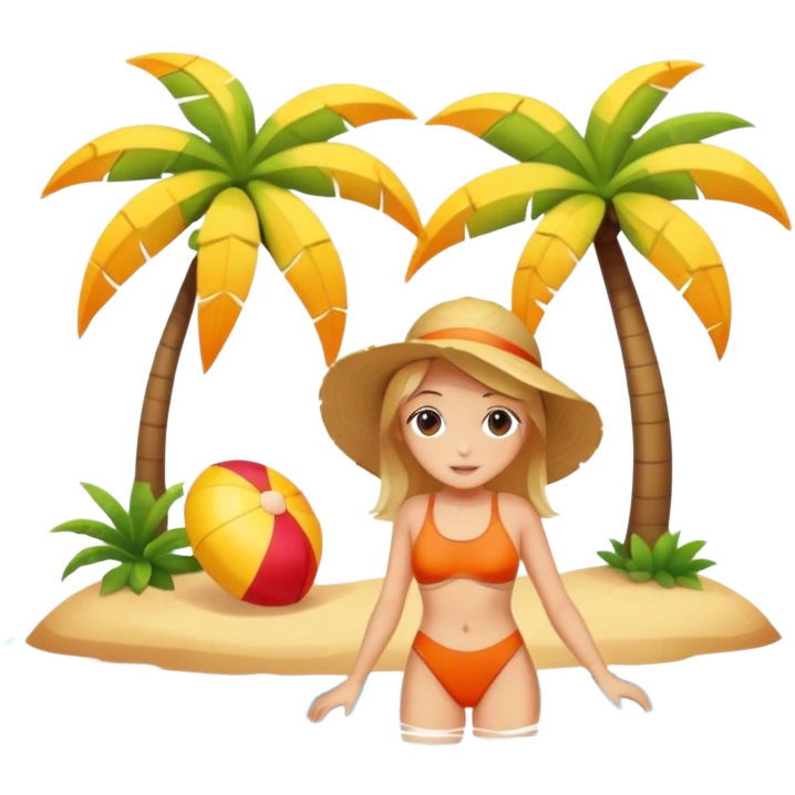 Summer vacation island sun warm beautiful emoji