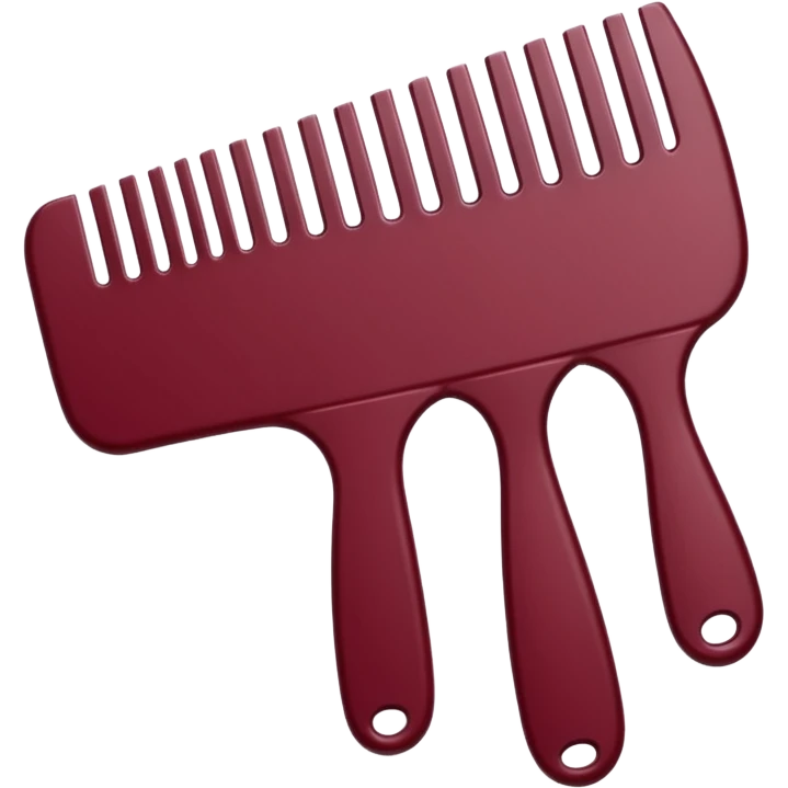 burgundy comb emoji