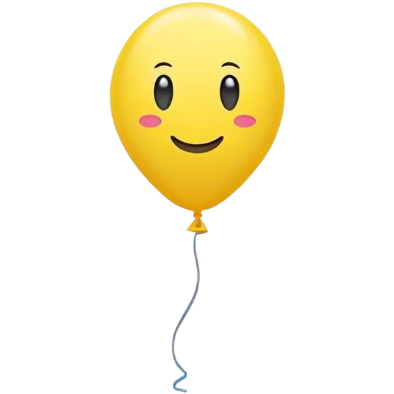 one yellow balloon emoji