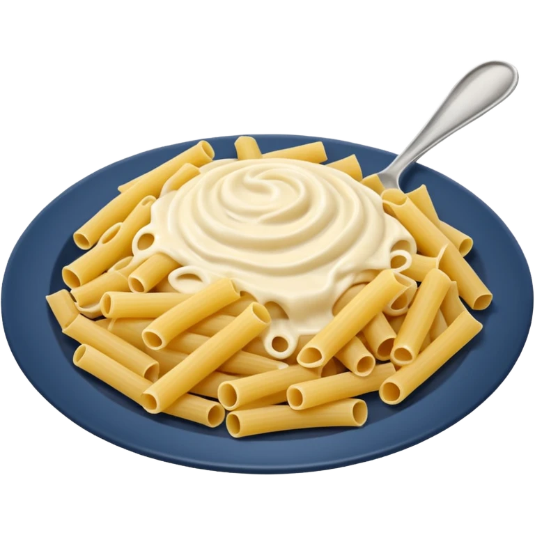 Pasta with cream sauce without Leaves emoji