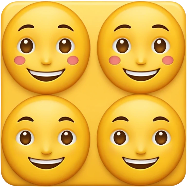 Cartoon emoji with exactly two X characters and one 1 character arranged as X1X emoji