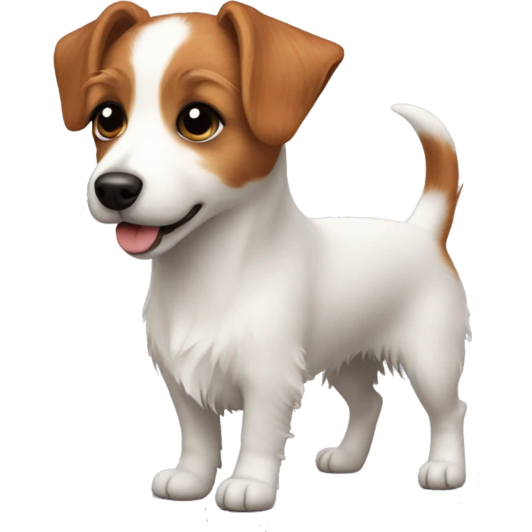 Jack russell terrier long hair emoji