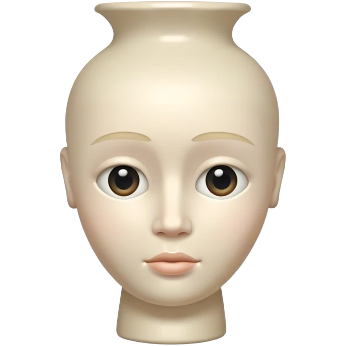 Vase human head  emoji