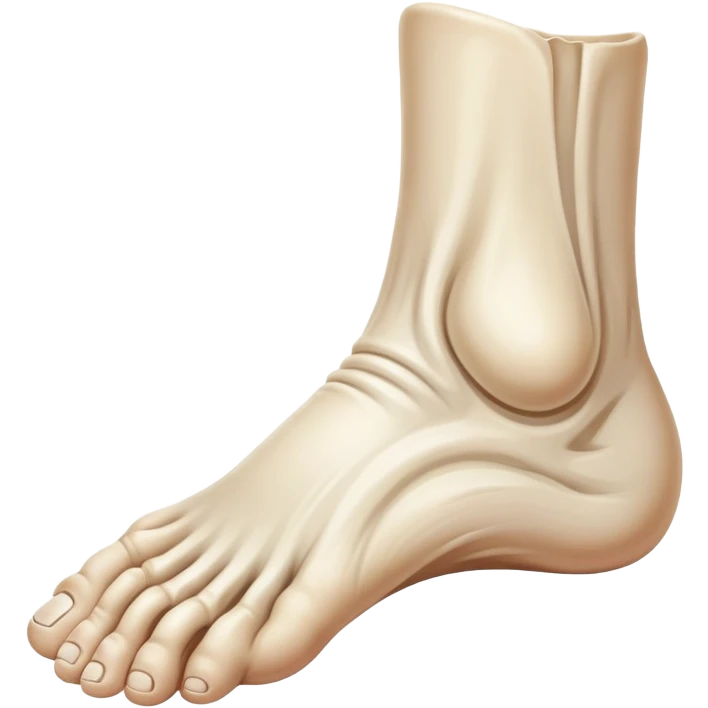 giant oversized human foot emoji