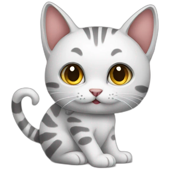Cat holding g emoji