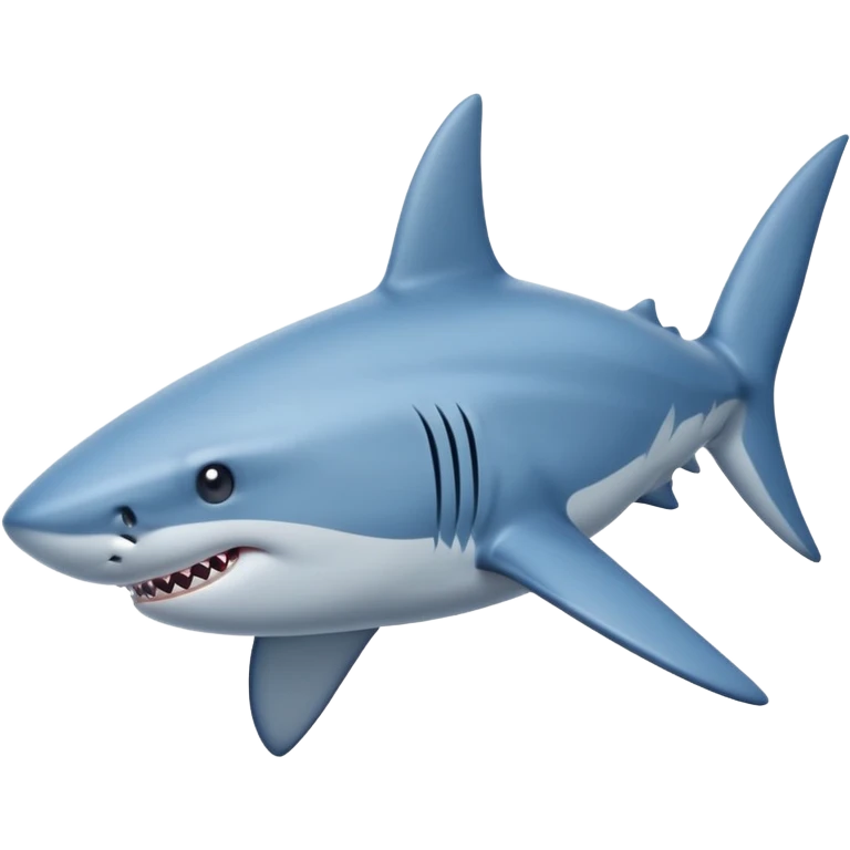 Shark blue emoji