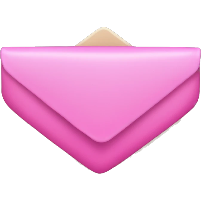 Pink letter V emoji