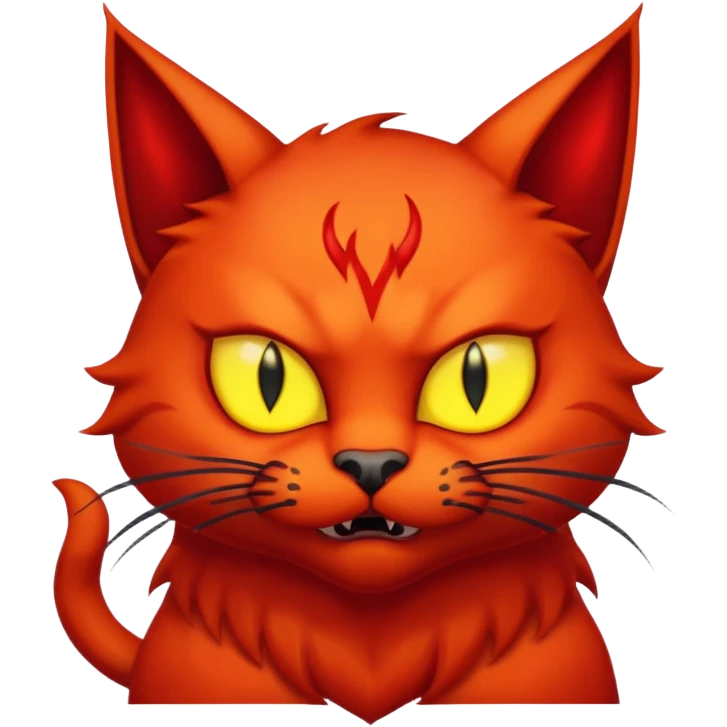 Evil devil cat emoji