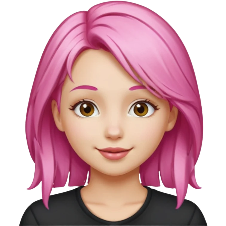 Vóley gilr pink blonde hair white skin kissing  emoji